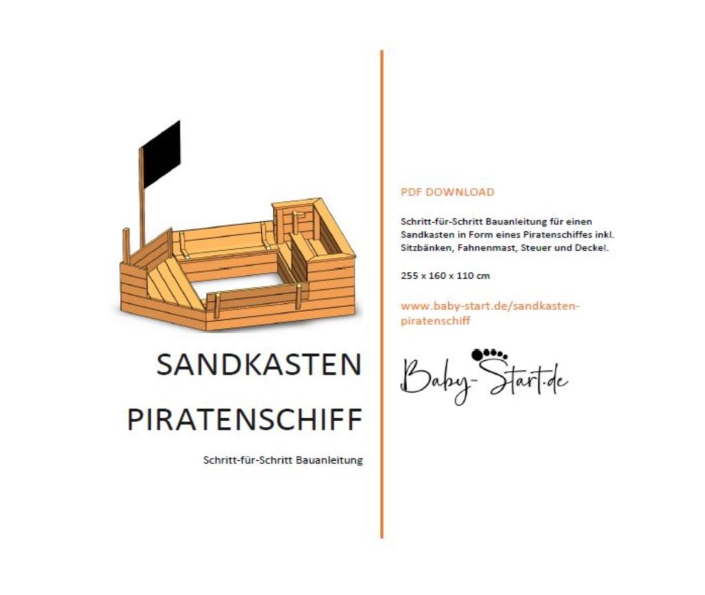 Titelblatt 1 1024x864 - Sandkasten Piratenschiff DIY 2022: Die ultimative Bauanleitung inkl. kostenlosem Download